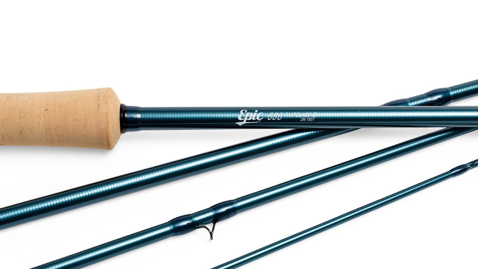 Epic 686 Fastglass fiberglass fly rod logo