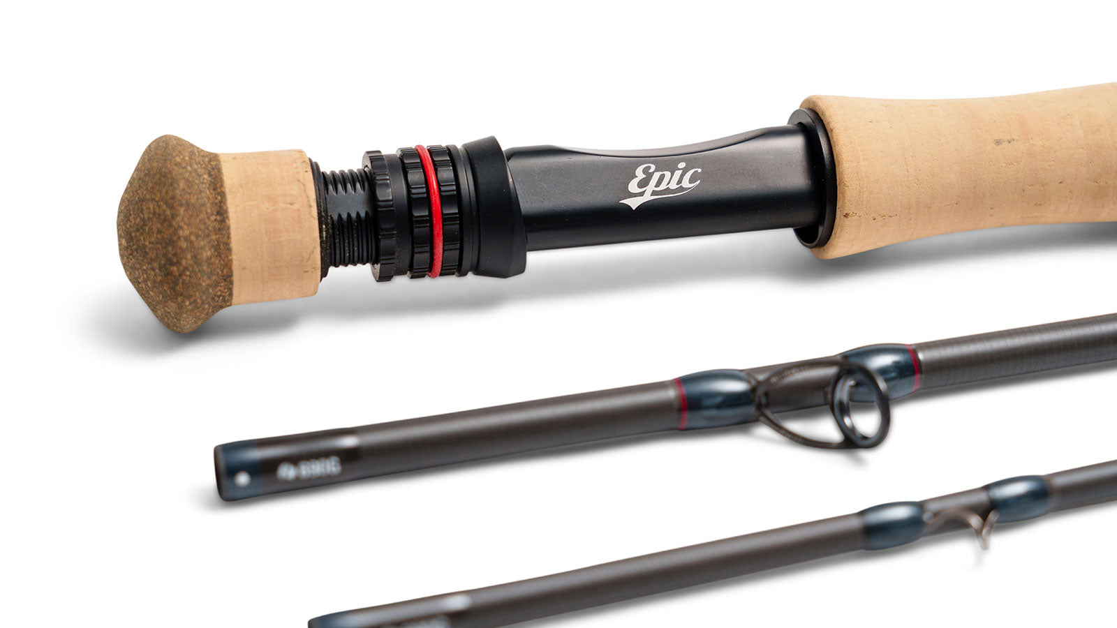 Fighting butt and reel seat on the Epic 690G Carbon Fiber Graphene Fly Rod