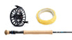 Epic 6 weight titanium fly rod with backcountry reel and tactical fly line combo