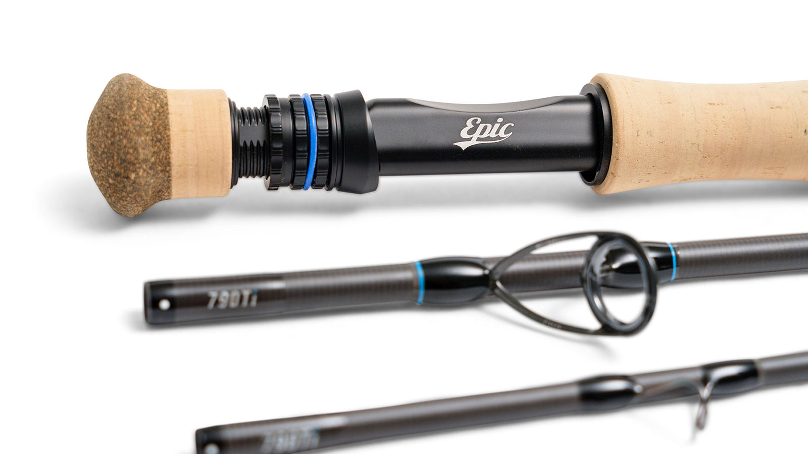 Epic fly fishing rod with tri reel seat
