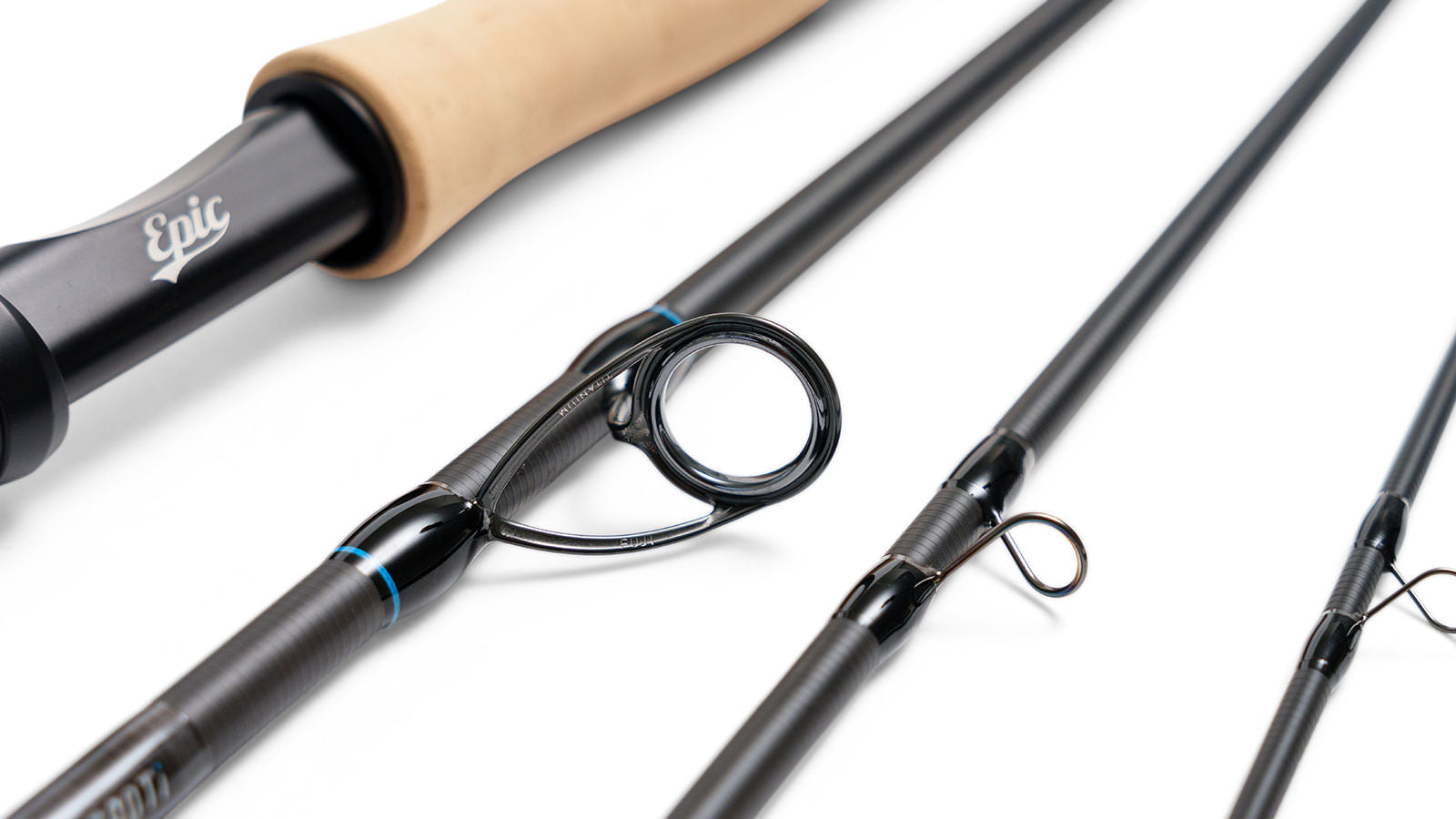 Fly rod with fuji titanium guides