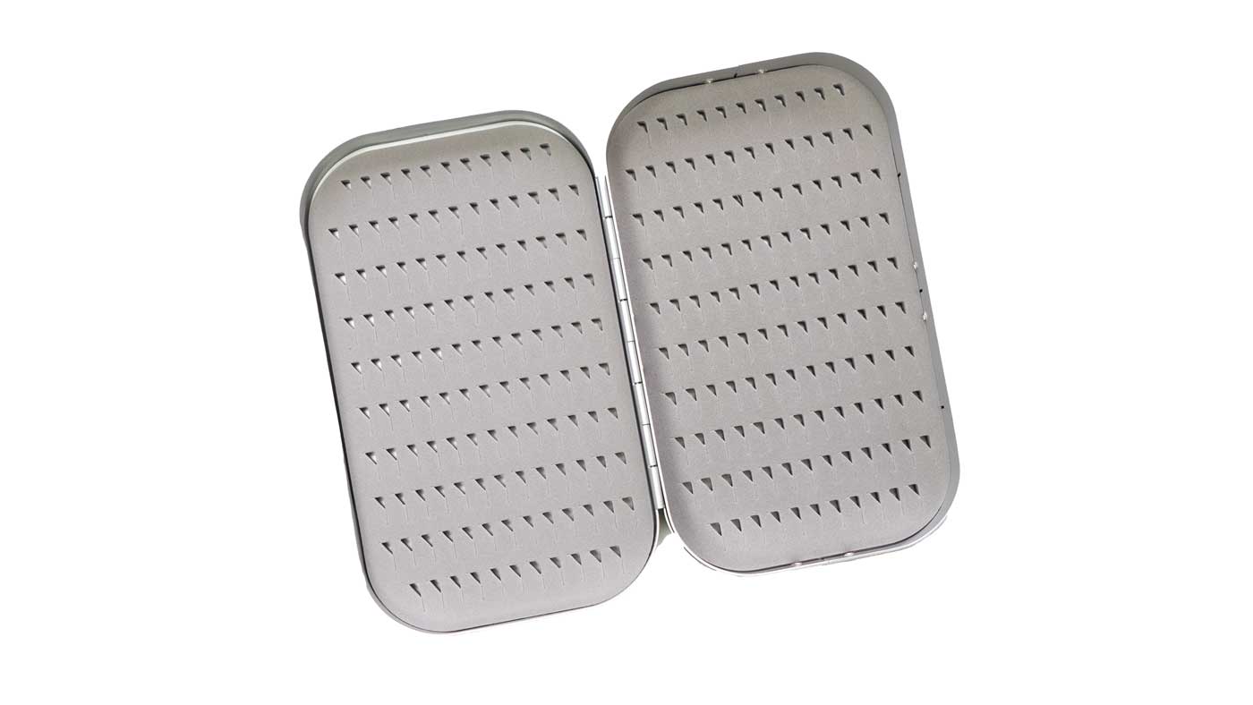 Aluminum aluminium fly box for nymphs for fly fisihing