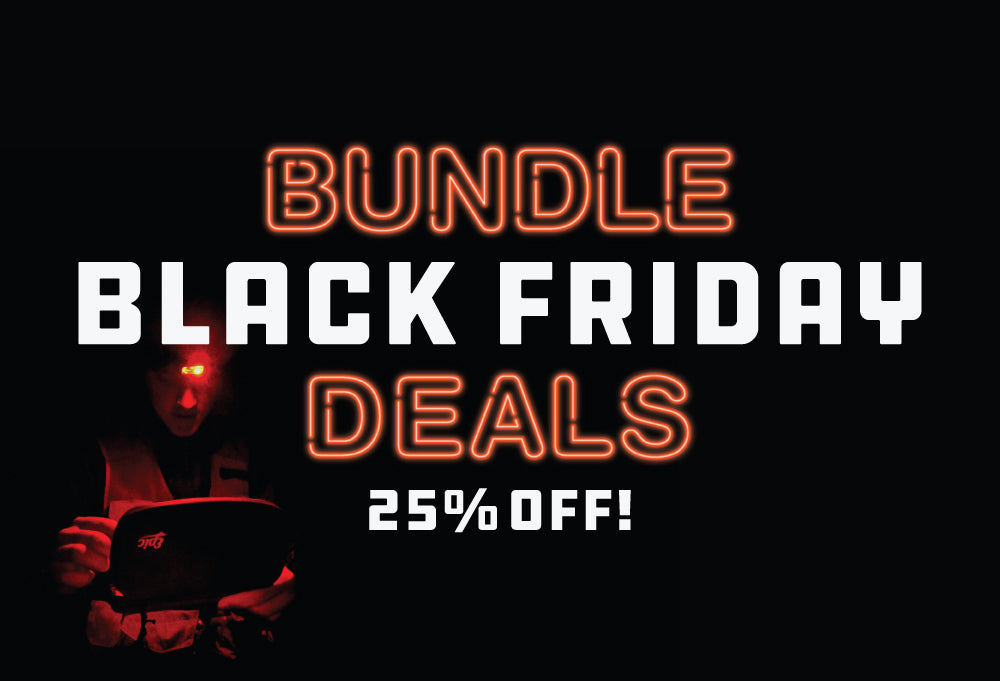 Promotional text for Epic Fly Rods Black Friday deals with a dark background and neon effects.