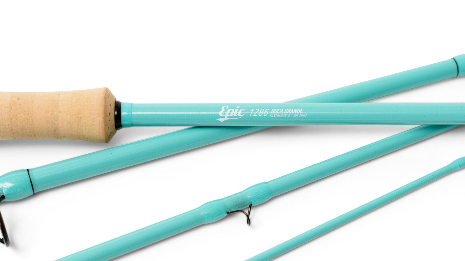 fiberglass 12 weight fly fishing rod with white logo