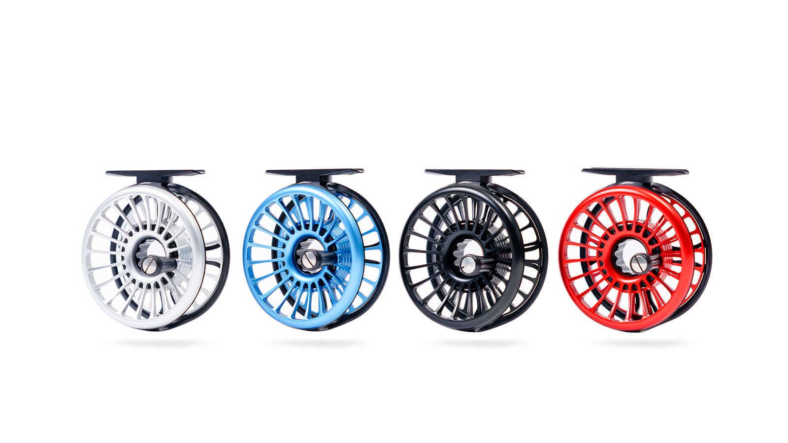 Epic Trutta clicker fly reel available in 4 colors