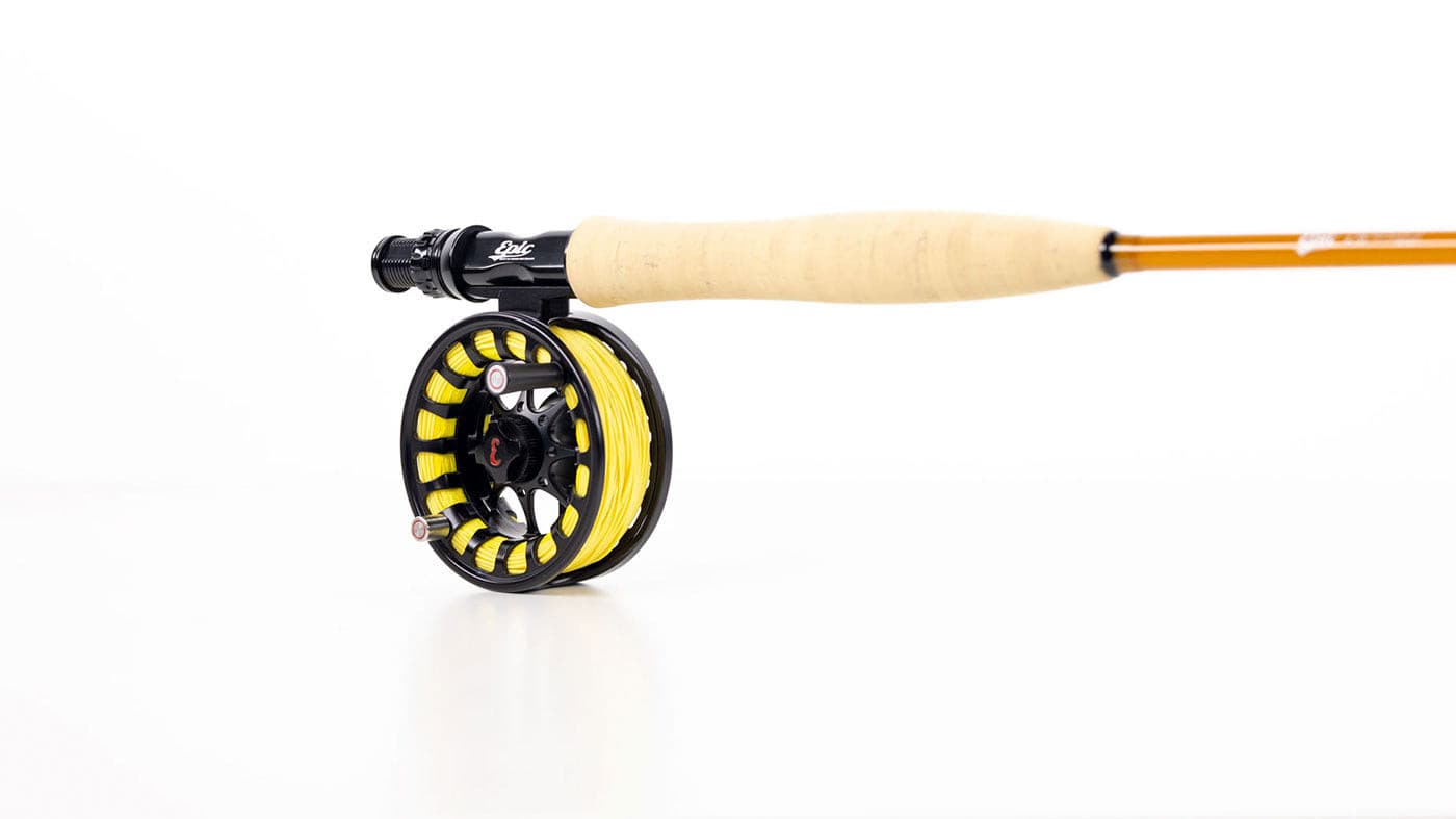 4wt fiberglass fly rod and fly reel combo Epic 476 fly rod, matched with our Backcountry Fly reel, spooled up with our Epic 4wt DT presentation fly line & quality gel spun backing ready to fish!