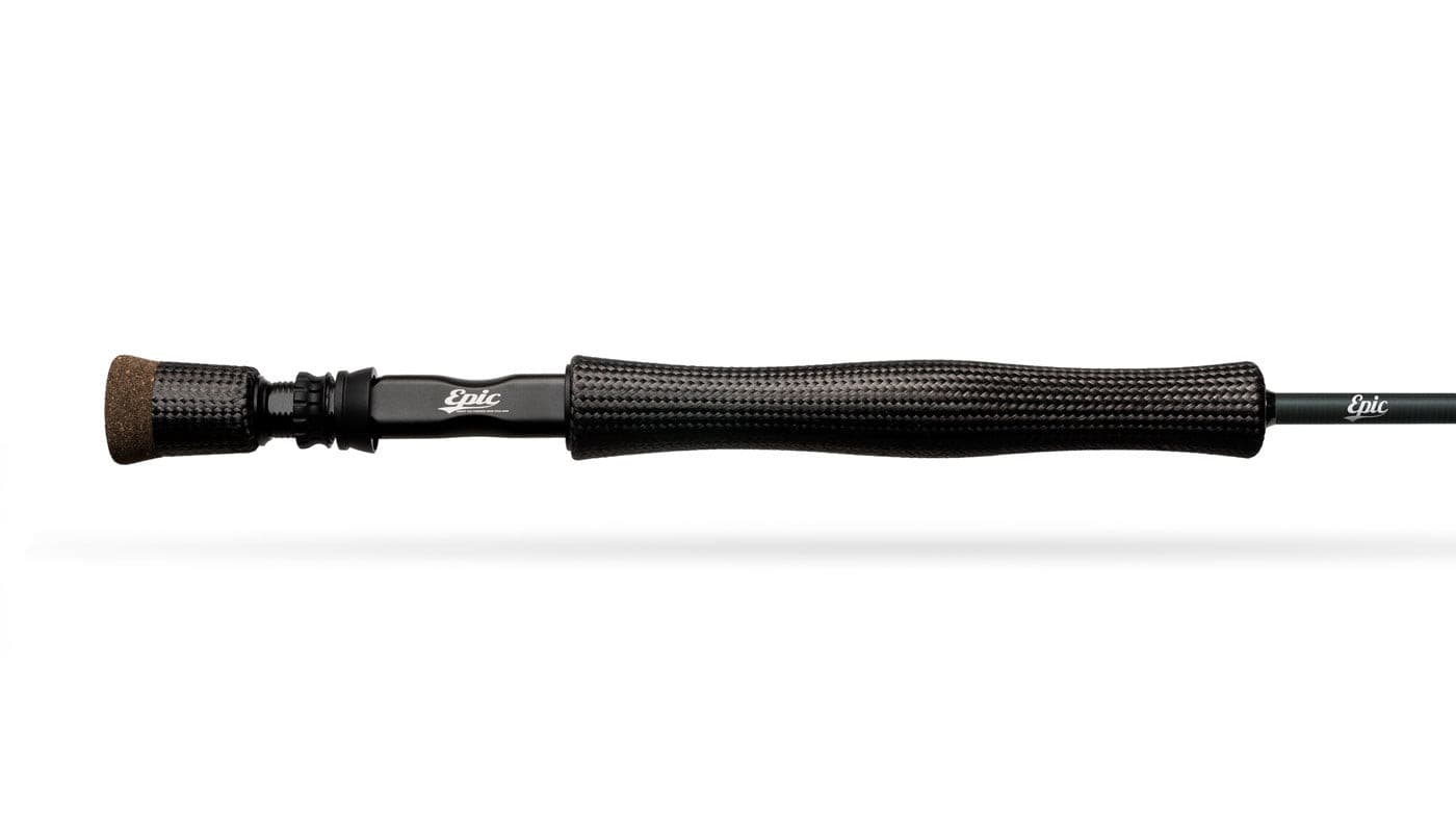 The Black Mamba fly rod carbon fiber grip