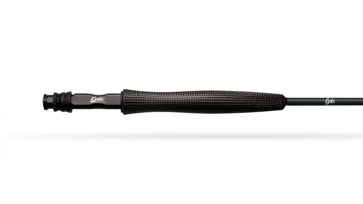 The Black Mamba fly rod carbon fiber grip