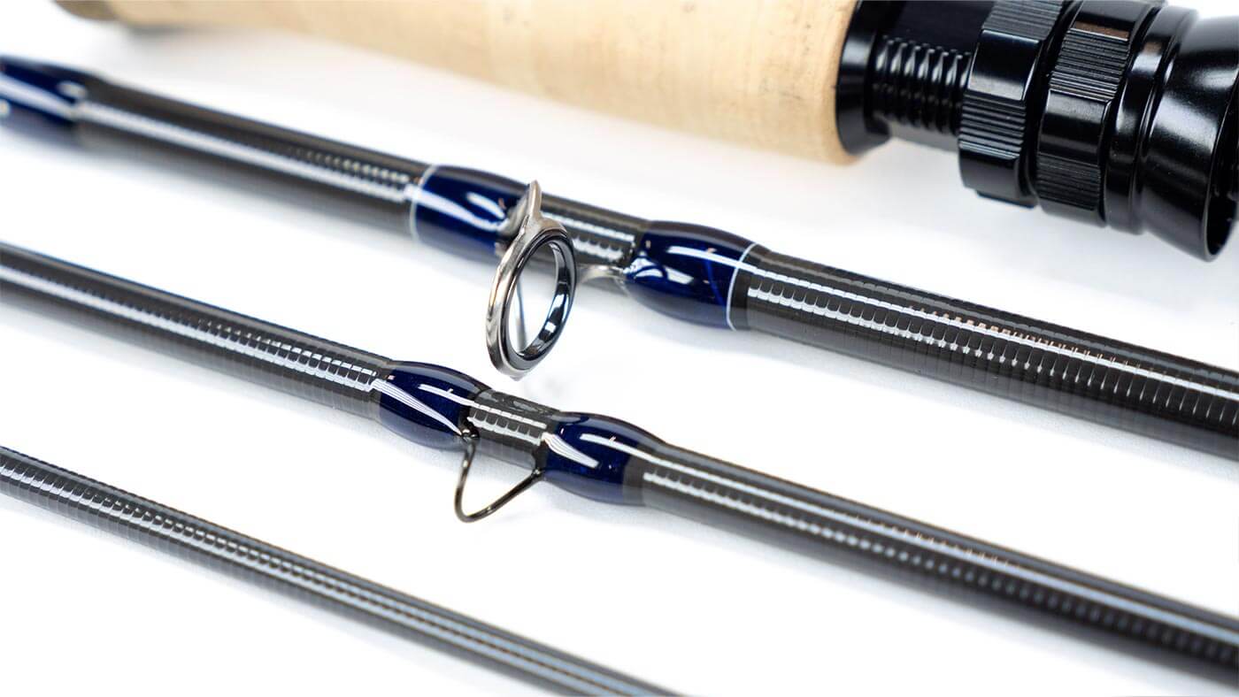 Two handed trout spey rod spey reel and spey line combo