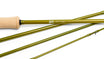 Epic Fly Fishing rod in olive color  on a white background