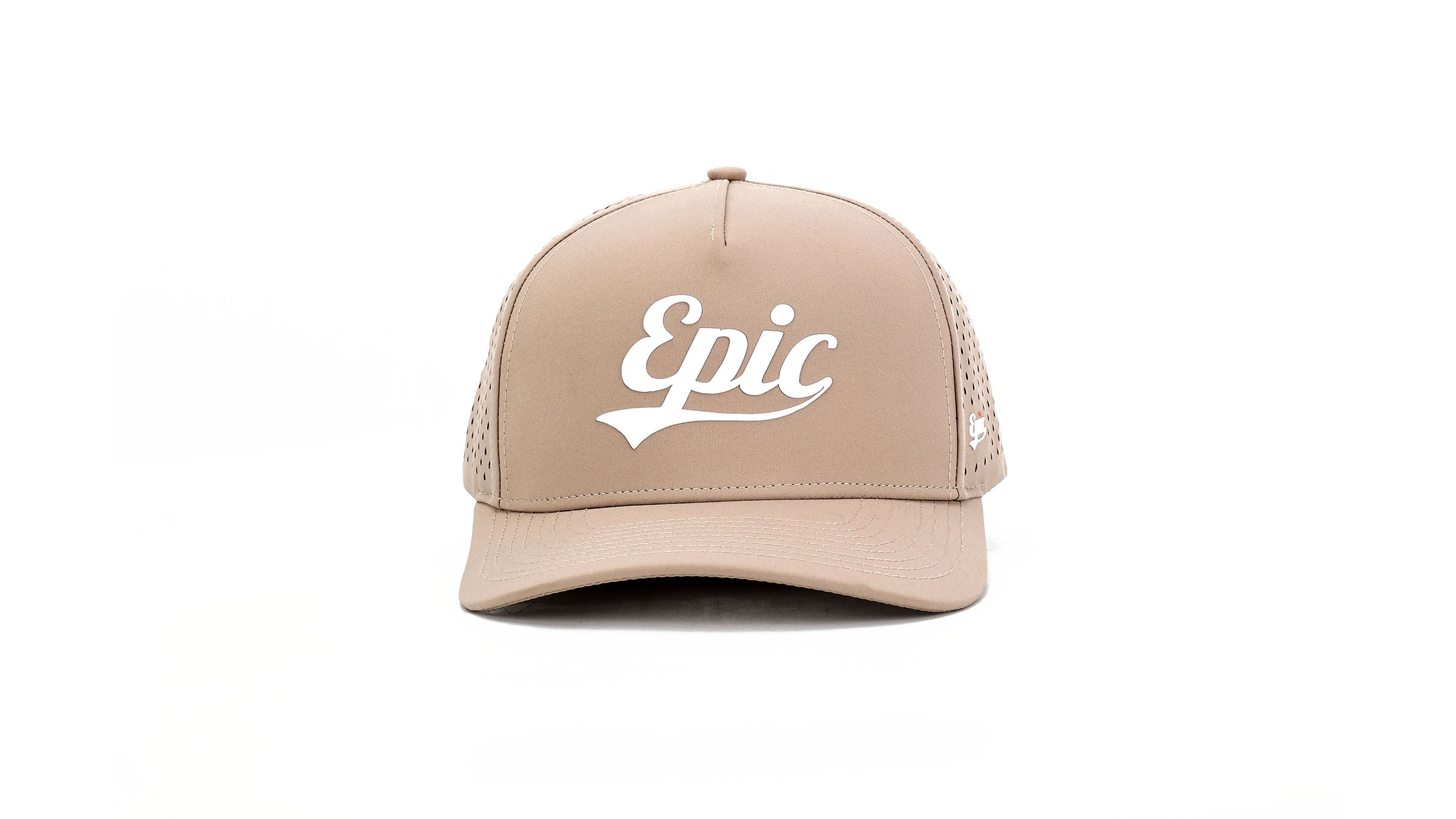 desert cap with 'Epic' text on a white background