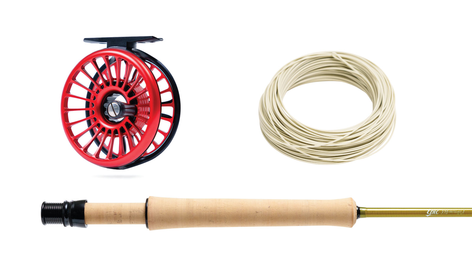 3wt 370 FastGlass Fly Rod Trutta Fly Reel Combo1