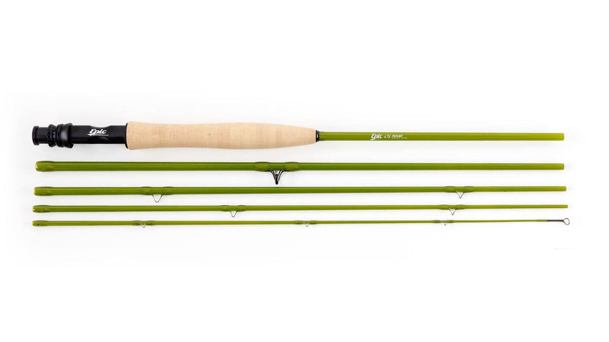 Epic 4wt fiberglass backpacking fly rod and fly reel combo