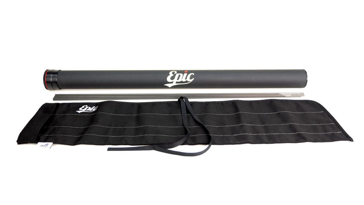 Epic fly rod blank with rod tube