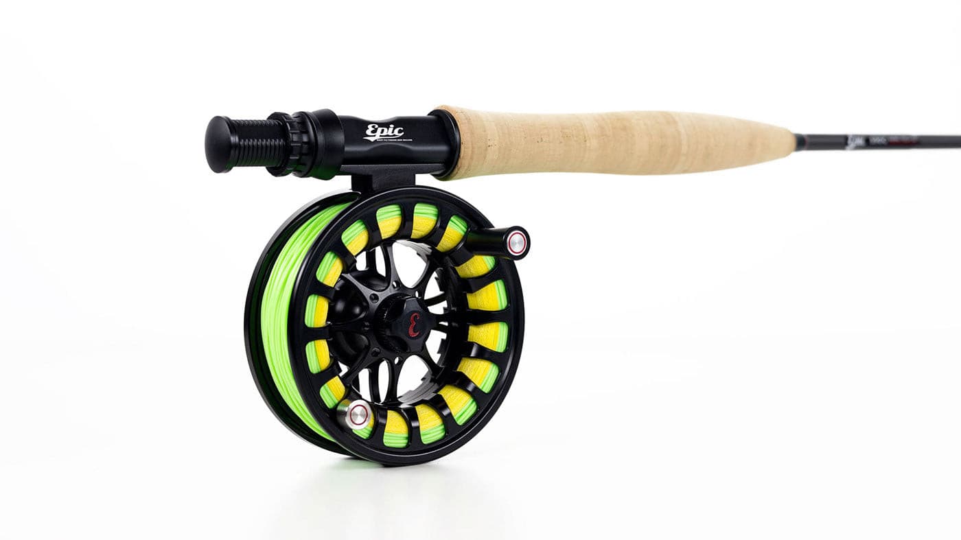 Matymats Large Arbor Fly Reel with line, Fly Fishing Reel Left/Right Hand,  Black Fly Reels, Fly Fishing Reel with Loaded Line for Trout Bass Carp Pike