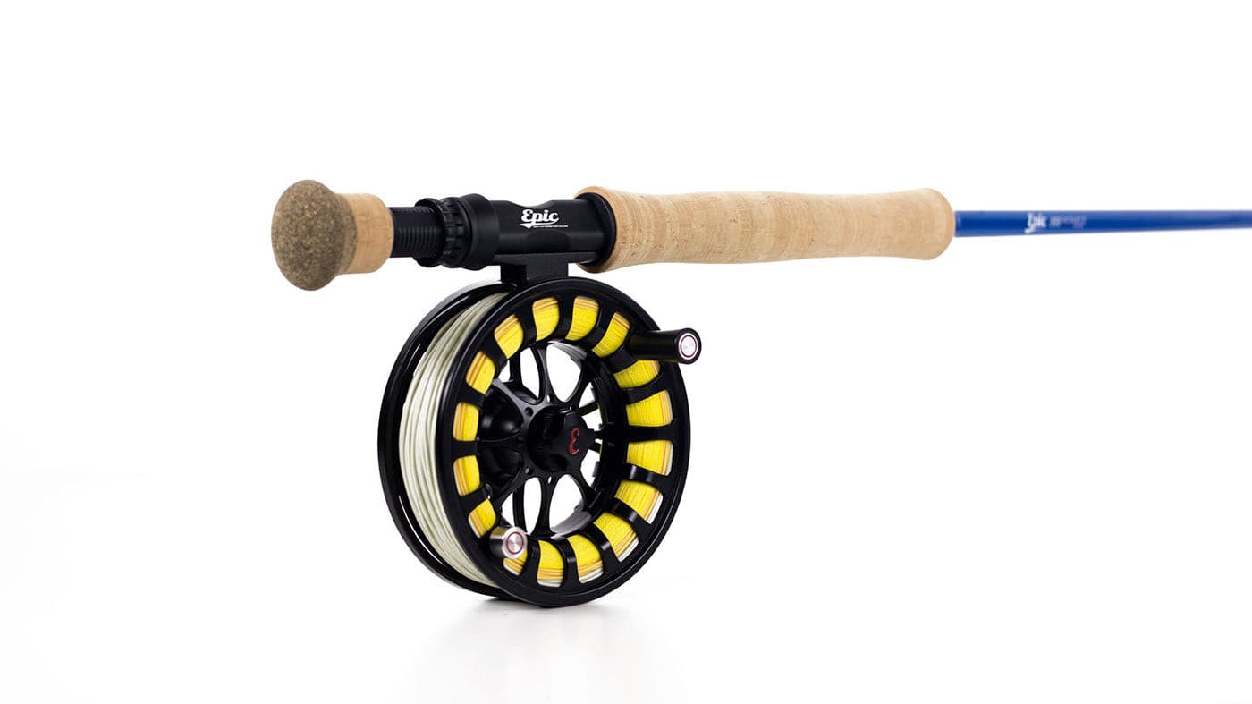 epic 8 weight 888 fiberglass fly rod and backcountry 7/8 fly reel
