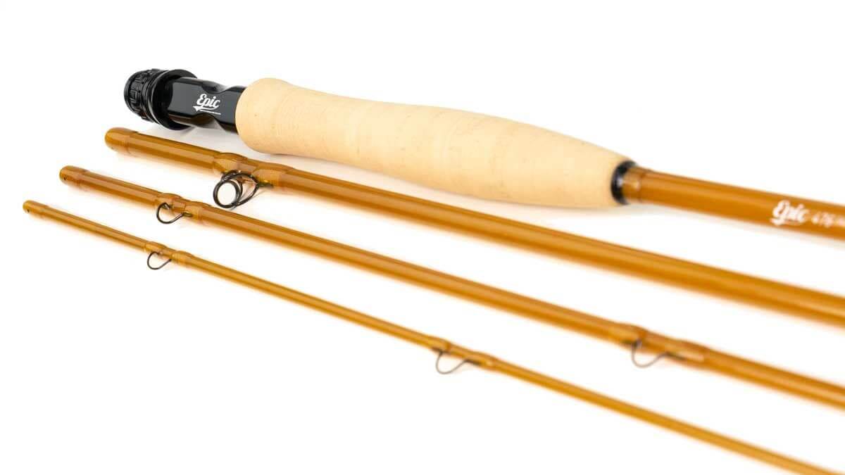 Best Small Stream Fly Rod Award | Epic Fly Rod | 4-Piece 4wt 7'6 | Fiberglass (FastGlass) | 476