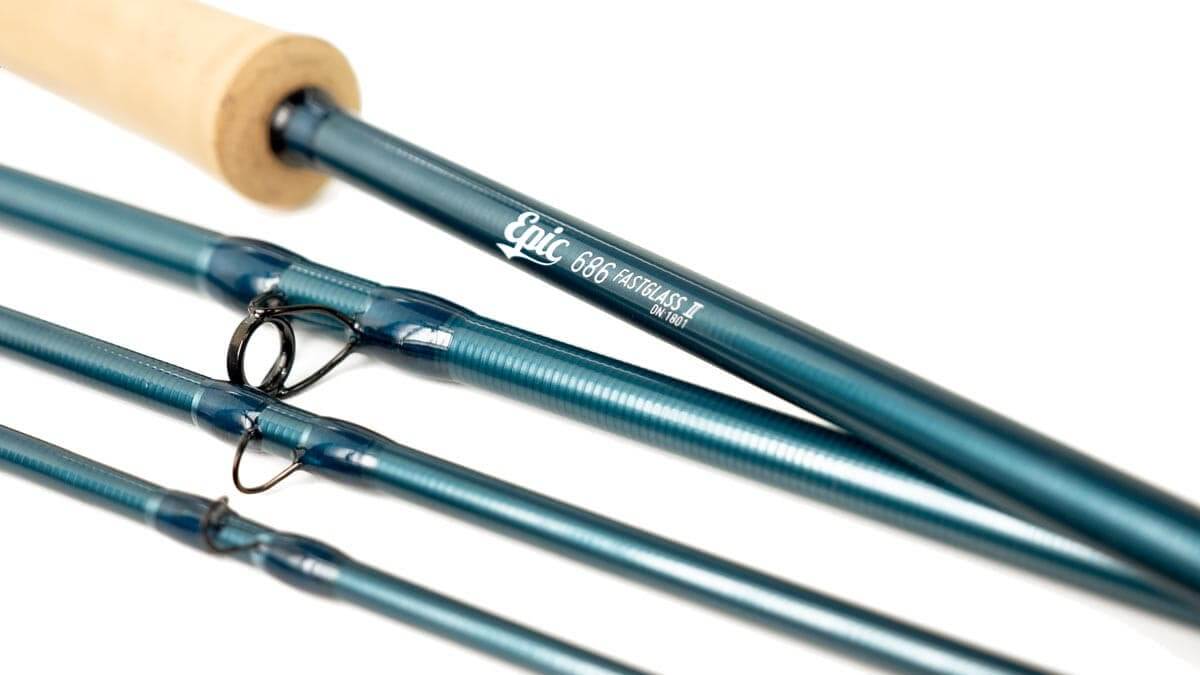Epic 686 6 weight reference series fiberglass fly rod