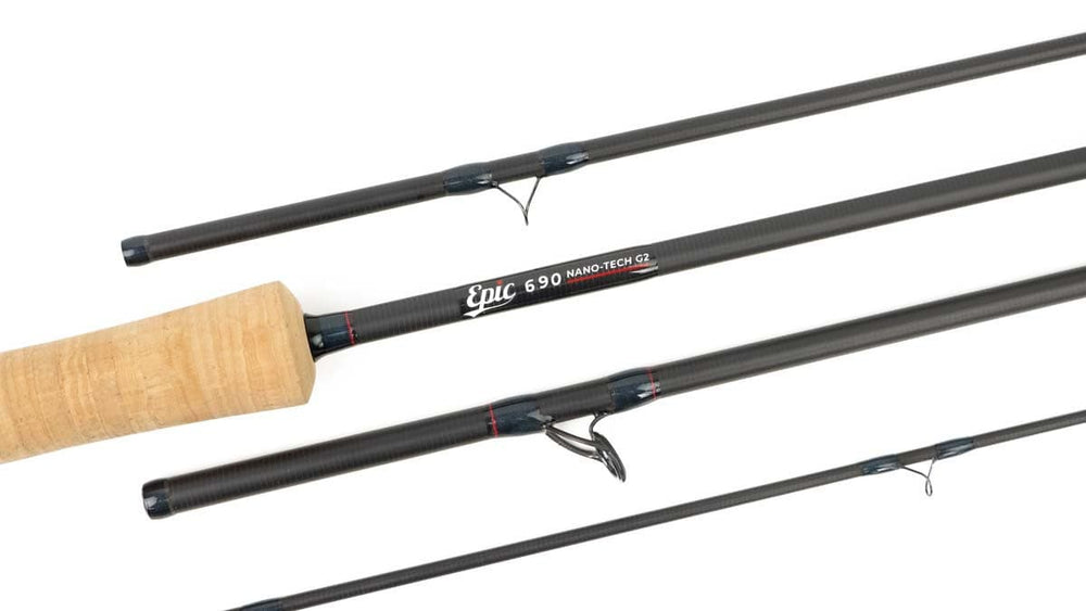 6 wt Epic 690G Reference Carbon Fiber Graphite Fly Rod