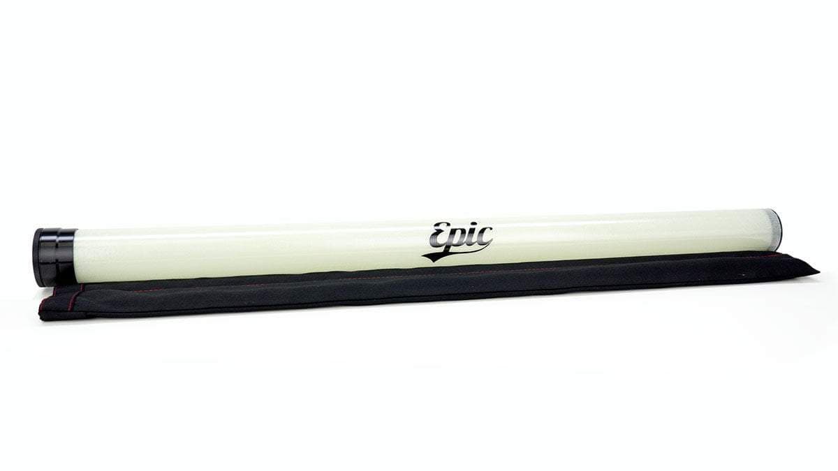 epic 888 fiberglass fly rod tube and sock